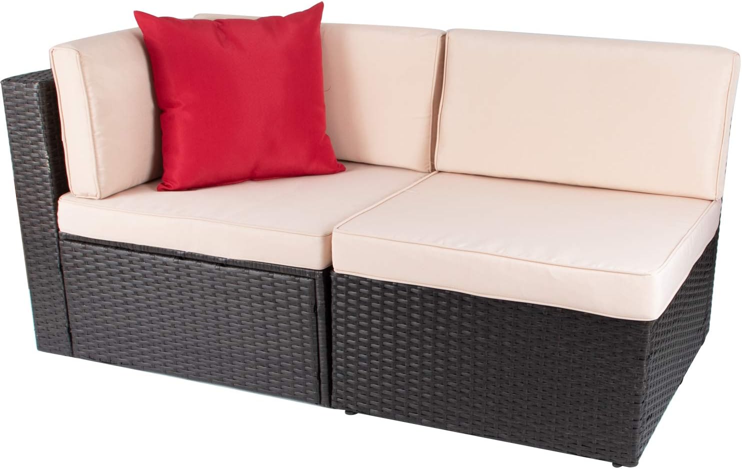 Devoko Patio Furniture Sofa Sets Outdoor All-Weather Sectional Corner Sofa for $119.98