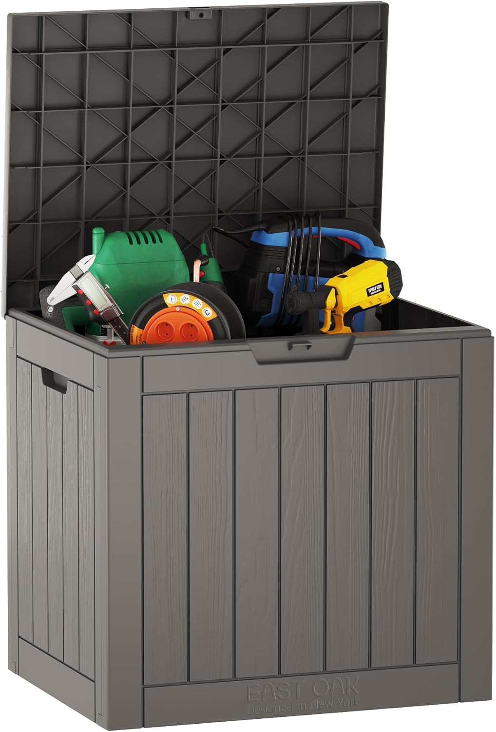 EAST OAK Outdoor Storage Box, 31 Gallon Deck Box Indoor and Outdoor Use $37.02